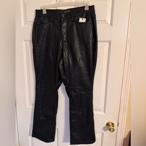 Judy Blue Women’s Faux Leather Bootcut Pants Size 14W NWT